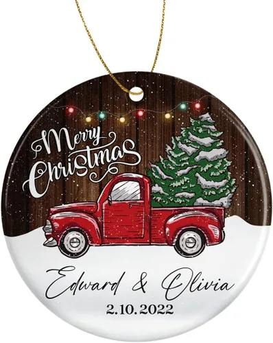 Miniatura 9 de Personalized Christmas Ornament Weddding 2023 Christmas Ornaments Customized Decor Gifts Friendship Add a Touch of Love to Your Christmas