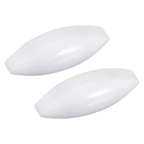 MECCANIXITY Agitador magnético mezclador barra de agitación 45 mm (1.77 ") x15 mm forma de oliva imán de recubrimiento blanco para laboratorio 2