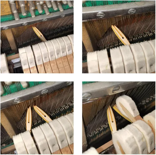 Miniatura 7 de Herramienta de afinación para piano de varilla de silencio agudo, pianos verticales silenciosos de madera