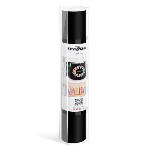 Miniatura 9 de TECKWRAP 001 Vinilo adhesivo inteligente permanente, 13 pulgadas x 5 pies, vinilo para proyectos de calcomanías de bricolaje, compatible