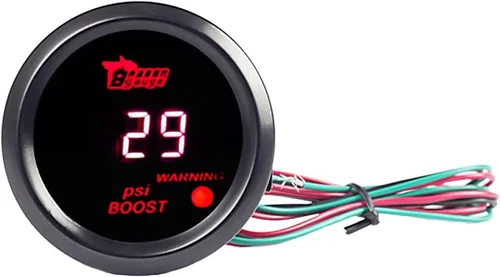 Miniatura 4 de ESUPPORT Medidor digital de turbo boost para coche de 2" (52mm) con luz LED roja PSI