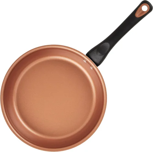 Miniatura 5 de Farberware Glide Escalfador de Huevos Antiadherente de Cerámica Cobreada con Tapa, 8 Pulgadas, Negro - 10654