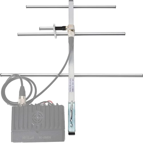 Miniatura 8 de Antena Yagi UHF TWAYRDIO 400-470Mhz, Antena Base Vertical de Alta Ganancia para Exteriores GMRS, Antena Yagi Direccional de 7dBi