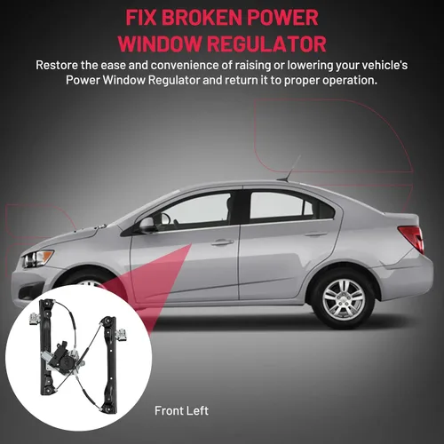 Miniatura 5 de BDFHYK 748-974 Regulador de ventanilla eléctrica con motor delantero izquierdo lado del conductor para Chevy Cruze 2010 2011 2012 2013 2014 2015
