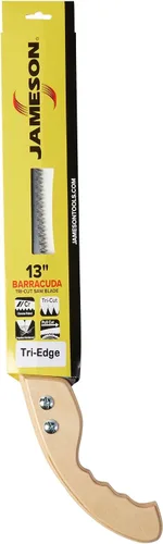 Miniatura 8 de Jameson HS-13TE-WH Sierra de mano de corte triple de 13 pulgadas con mango de madera, sierra de podar de grado profesional para cortes limpios