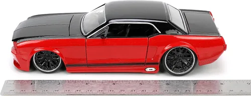 Miniatura 7 de Jada Big Time Muscle 1:24 1965 Ford Mustang - Auto fundido a presión (rojo/negro)