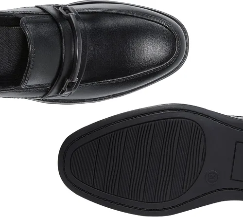 Miniatura 4 de HOMEHOT Zapatos de vestir para niños, mocasines Oxford sin cordones (niños pequeñosniños grandes)