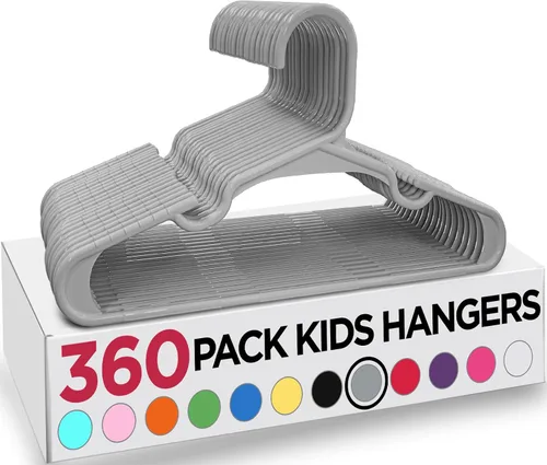 Miniatura 50 de Utopia Home Paquete de 20 Perchas para Niños - Perchas de Plástico para Bebé de 11.5 Pulgadas para Armario - Perchas para Niños para Ropa y Percha