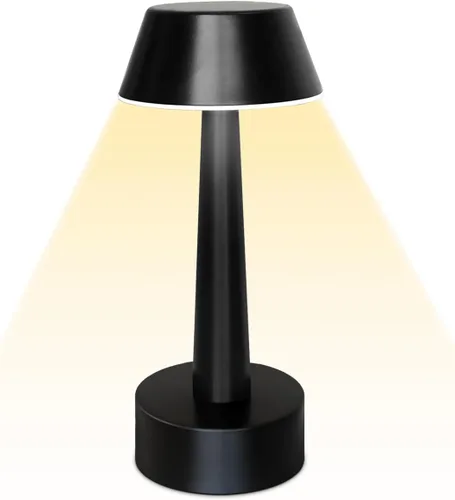 Miniatura 9 de UMEXUS Paquete de 2 Lámparas de Mesa Pequeñas Inalámbricas Recargables, LED a Batería Operadas por Tacto con Atenuación de 3 Colores, Lámparas