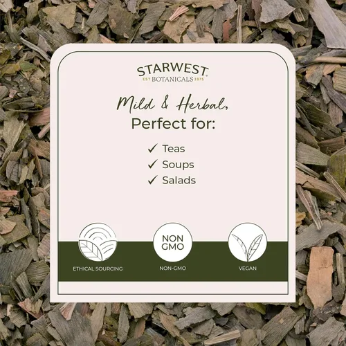 Miniatura 3 de Starwest Botanicals Hoja de ginkgo orgánica – Ginkgo Biloba, hierba seca de hojas sueltas para té y mezclas de hierbas, cortada y tamizada