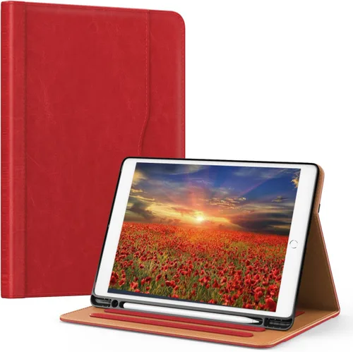 Miniatura 9 de OKP Funda para iPad de 9ª generación 2021/8ª generación 2020/7ª generación 2019 de 10.2 pulgadas, funda con visión multiángulo, cuero PU con soporte