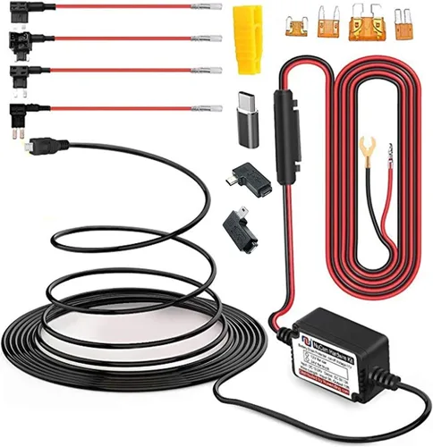 Miniatura 7 de Kit de cableado rígido de 15 pies con micro USB y mini USB para cámara de tablero y tipo C con fusible Mini(ACS)/LP Mini(ACN)/ATO(ATC