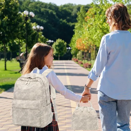 Miniatura 46 de LOIDOU Mochila para adolescentes y niñas, mochila escolar con lonchera y estuche para lápices, juego de bolsas escolares 3 en 1