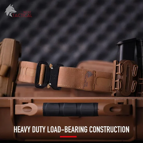 Miniatura 6 de WOLF TACTICAL Molle Battle Belt Lite - Cinturón de combate de liberación rápida de 1.75 pulgadas Negro