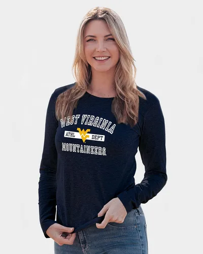 Miniatura 23 de Blue 84 NCAA - Camiseta de manga larga con licencia oficial de la NCAA para mujer, color del equipo atlético