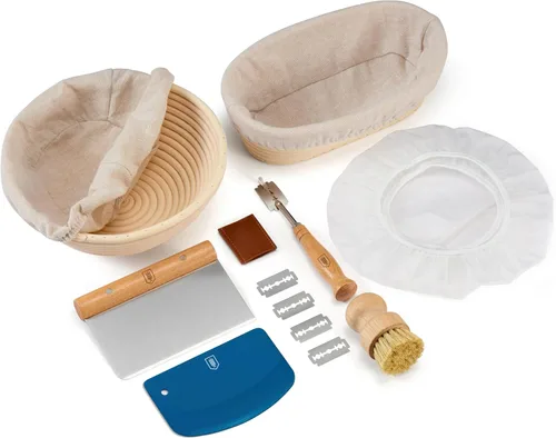 Miniatura 13 de Cesta de prueba de pan Banneton, Kook, Cesta de prueba de pan de masa madre, Prueba de pan Banneton, Cestas artesanales para hacer pan de masa