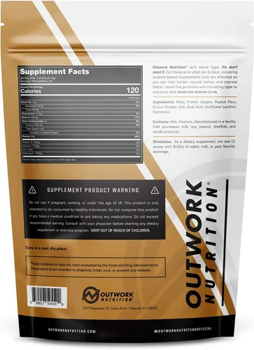 Miniatura 2 de Outwork Nutrition Proteína aislada de suero en polvo, acelera la construcción muscular y la recuperación, baja en lactosa, sin gluten, suplemento