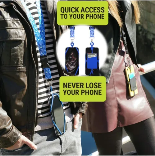 Miniatura 2 de Gear Beast Cordón para teléfono celular con correa ajustable para el cuello compatible con iPhone Galaxy y la mayoría de teléfonos inteligentes