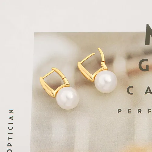 Miniatura 68 de Aretes colgantes de plata de ley 925 seleccionados a mano AAA+ de 7.5 a 0.315 in con perlas cultivadas de agua dulce blancas para mujer