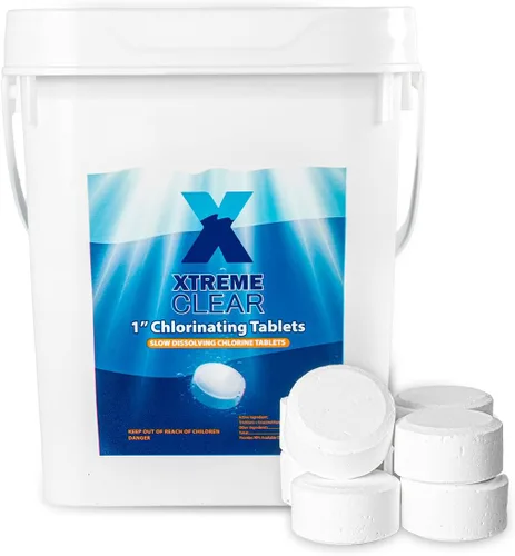 Miniatura 10 de XtremeClear Tabletas de Cloro de 1" para Piscina, Jacuzzi y Spa Elimina Bacterias y Algas Desinfectante Hace el Agua Limpia y Cristalina