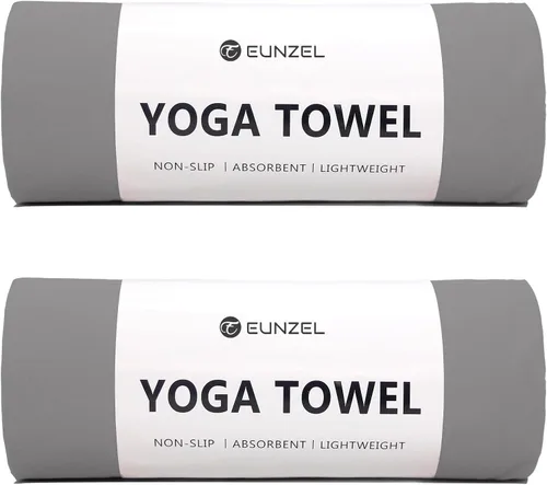 Miniatura 11 de Eunzel Toalla de yoga caliente antideslizante para esterilla de yoga, toalla de microfibra absorbente del sudor para yoga caliente, pilates y Morado
