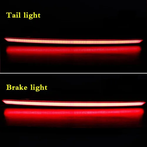 Miniatura 7 de Lente ahumada Lámpara de señal de giro secuencial dinámica LED DRL Luz de freno trasera trasera Barra de maletero compatible con Toyota Camry 2018