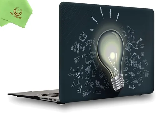 Miniatura 33 de Carcasa para MacBook Air de 13 pulgadas, UESWILL, carcasa rígida mate de tacto suave para MacBook Air de 13 pulgadas (Modelo A1466 / A1369) de Negro