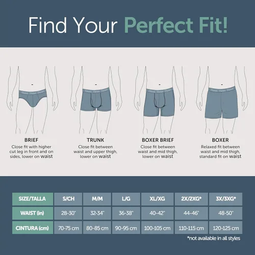 Miniatura 6 de Hanes Bóxer y baúl originales SuperSoft para hombre, viscosa súper suave de bambú, paquete de 3