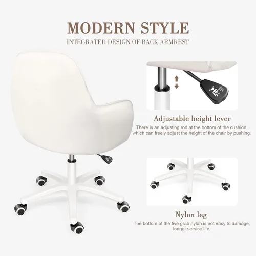 Miniatura 3 de Linda silla de oficina para el hogar, sillas de computadora ajustables, silla de oficina moderna, silla de maquillaje, silla giratoria de 360°