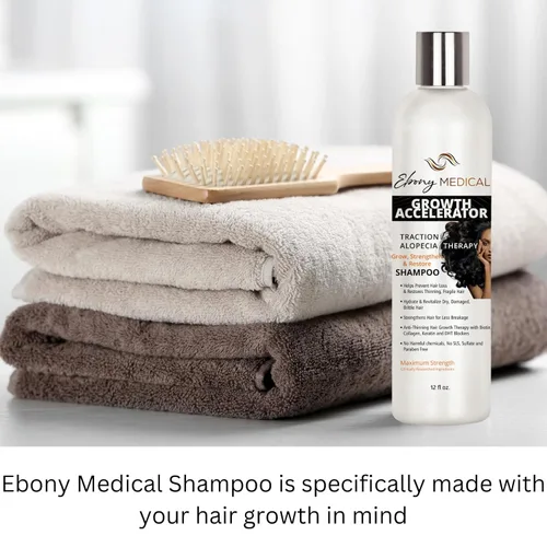 Miniatura 3 de Ebony Medical Hair Support Shampoo - Solución para adelgazar el cabello y cabello parásito - Fortalece las hebras, la salud y el volumen del cuero
