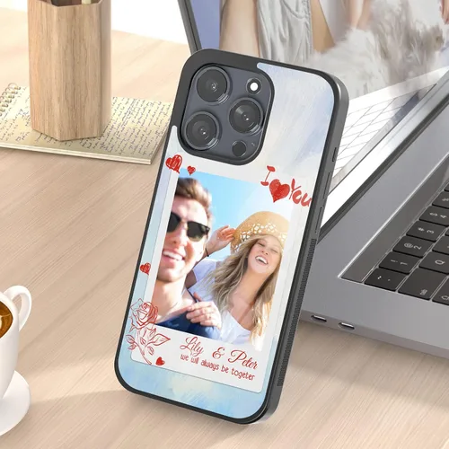 Miniatura 5 de Fundas de teléfono personalizadas Red Love You Imágenes empalmadas para iPhone 5 6 7 8 11 12 13 14 15 16 Pro Max Plus Mini X para Samsung S21 S22