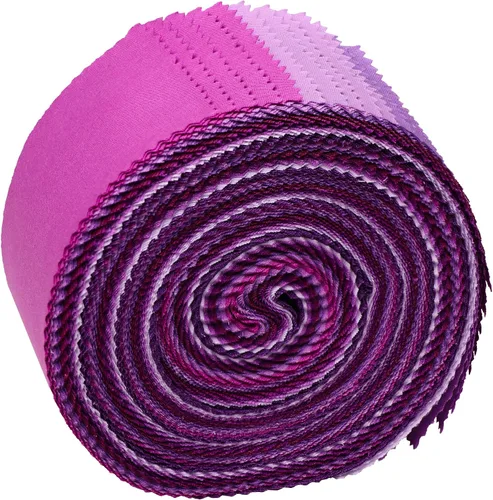 Miniatura 8 de Nodsaw Jelly Roll - Tiras de tela para acolchar, hacer manualidades y coser, 42 tiras de 2.5 x 44 pulgadas, rollos de tela de algodón suave clásico