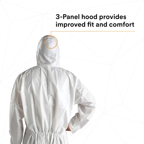 Miniatura 6 de 3M 4510Overoles desechables, 3XL, Blanco, 25