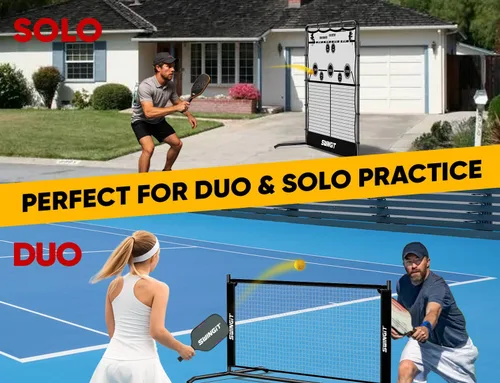 Miniatura 2 de Red de práctica de pickleball con mini red de pickleball pequeña de 6 pies, sistema de entrenamiento individual portátil para manos delanteras