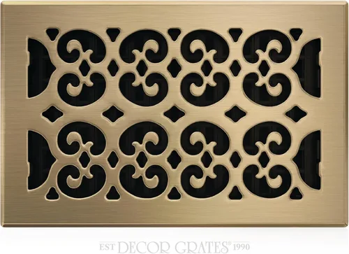 Miniatura 30 de Placa embellecedora cromada Decor Grates con ornamento Acabado cepillo níquel (Brushed Nickel Finish)
