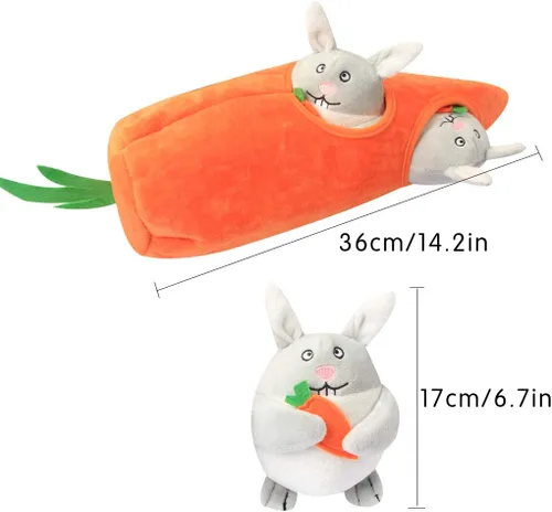 Miniatura 7 de Juguete chillón Ifoyo para perro, grande, duradero, para perros medianos/pequeños, mascotas, juguete para perros de Navidad de Halloween
