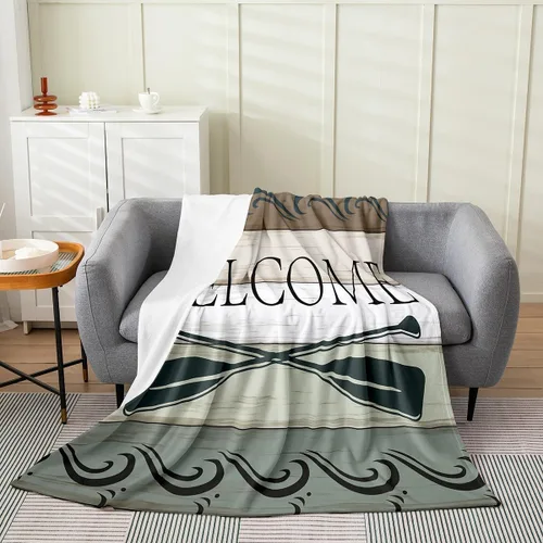Miniatura 16 de Erosebridal American Flag Blanket 40x50 Army Green Camo Flannel Blanket for Bed Sofa Crib Bear Claw Hunting Theme Bedroom Decor Camoflage Camping