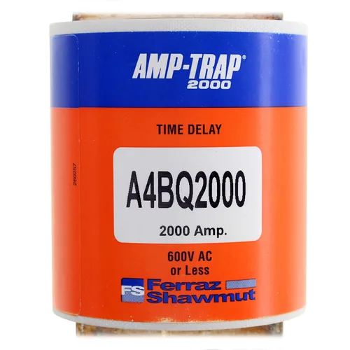 Miniatura 3 de Mersen A4BQ Amp-Trap 2000 Fusible de retardo de tiempo/clase L, 600 VAC/500 VCC, 200 kA AC/100 kA DC, 2000 amperios, 3-1/2 pulgadas de diámetro x
