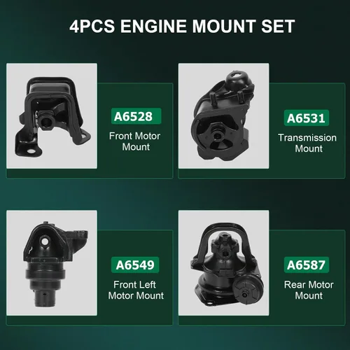 Miniatura 4 de SCITOO Juego de soportes Trans de montaje de motor para 1994-1997 para H-onda Accord A6528