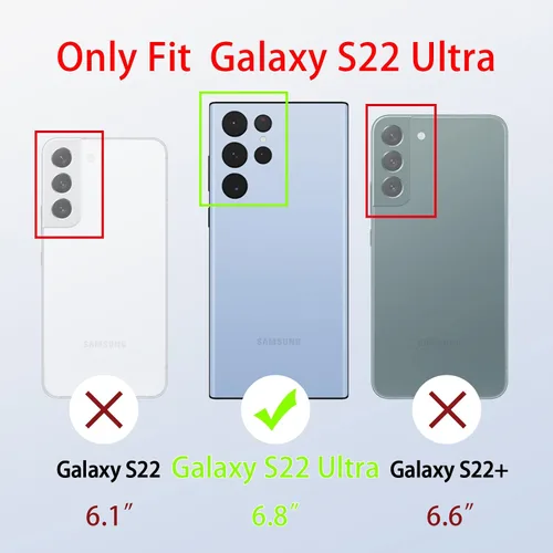 Miniatura 2 de Funda para Samsung Galaxy S22 Ultra, Samsung S22 Ultra de 6.8 pulgadas para mujer, con purpurina, cristal suave, transparente, TPU de lujo, bonita