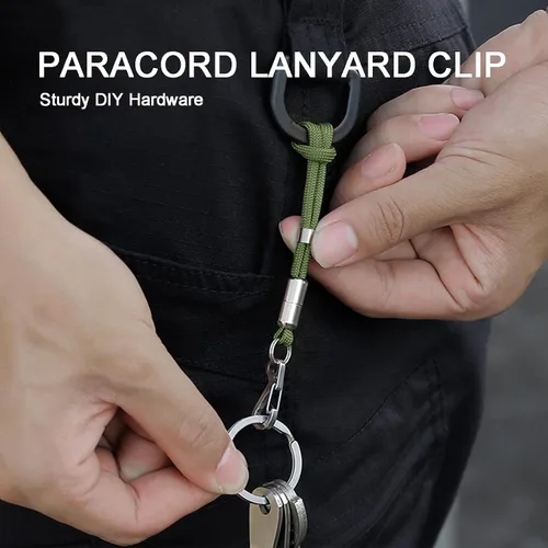 Miniatura 3 de Small Carabiner Clip Metal Spring Snap Hooks Mini Paracord Hanging Clips for Camera Strap, Flashlight, Key Chain