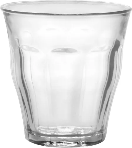 Duralex Picardie, vaso transparente de 25 cl, 8-3/8 onzas, juego de 6