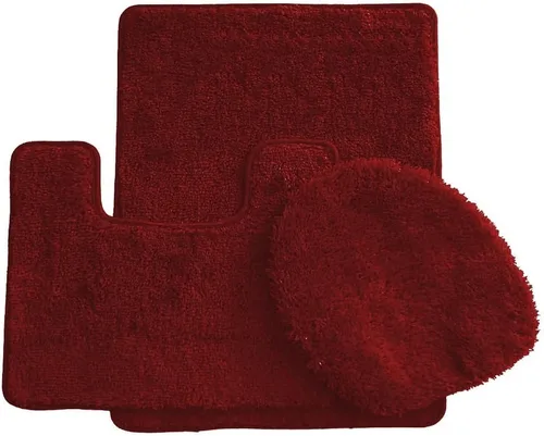 Miniatura 4 de Daniel's Bath - Tapete de baño de lujo sólido de 3 piezas, color verde oliva, 3 unidades (3 piezas de lujo sólido)