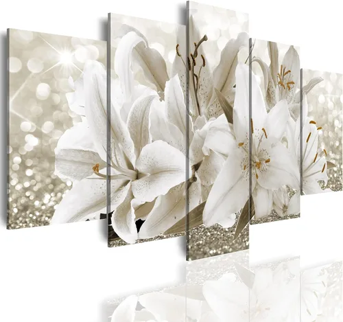 Miniatura 17 de LUDUHU Impresión en lienzo con diseño de flores de orquídea amarilla, pintura abstracta para pared, decoración del hogar, obra de arte, imagen