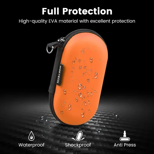 Miniatura 5 de Estuche de transporte para auriculares RISETECH Bolsa de almacenamiento de auriculares EVA Bolsa de almacenamiento de auriculares pequeña bolsa