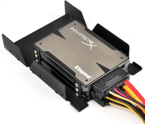 Miniatura 5 de SilverStone Technology Convertidor de bahía HDD/SSD de disco duro interno de 3.5 pulgadas a 3 x 2.5 pulgadas, negro SDP08B-E