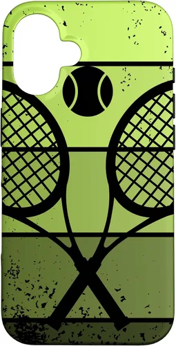 Miniatura 31 de Raqueta de jugador de tenis para iPhone 13 con cancha de pelota de tenis Vintage Retro Case