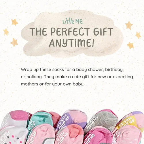Miniatura 5 de So'dorable Paquete de 20 calcetines para bebés recién nacidos y bebés, paquete de tamaños surtidos (0-12 meses y 12-24 meses), agarre