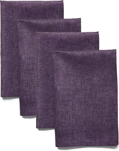 Miniatura 9 de Solino Home Athena - Juego de 4 manteles individuales cuadrados de lino natural claro de 14 x 14 pulgadas, manteles individuales 100 % lino puro