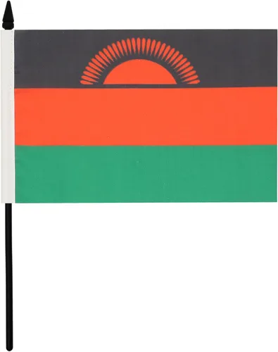 Miniatura 266 de AZ FLAG Sierra Leone Bandera de mesa 5'' x 8'' - Bandera de escritorio de Sierra Leona 21 x 14 cm - Bastón y base de plástico negro